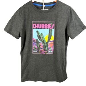 Chubbies Kids Boys XL Charcoal Heather Graphic T-Shirt Weekend Has Arrived
